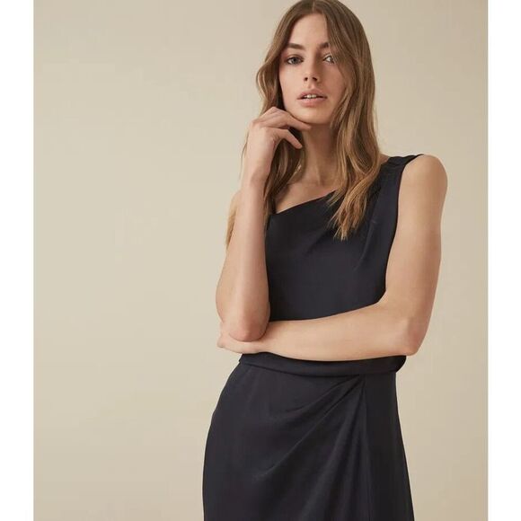 Reiss Women’s Ostia Navy Strappy Shoulder Maxi Dress - Picture 10 of 16